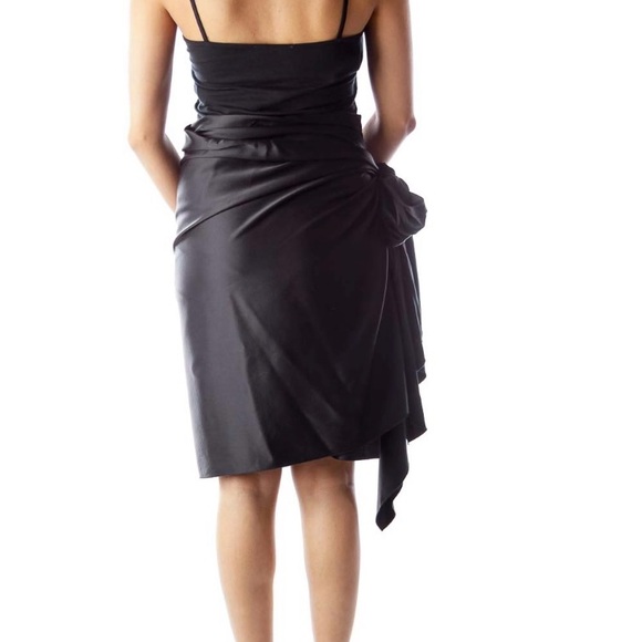 BCBGMAXAZRIA wrap around silk wrap skirt convertible - Picture 5 of 6